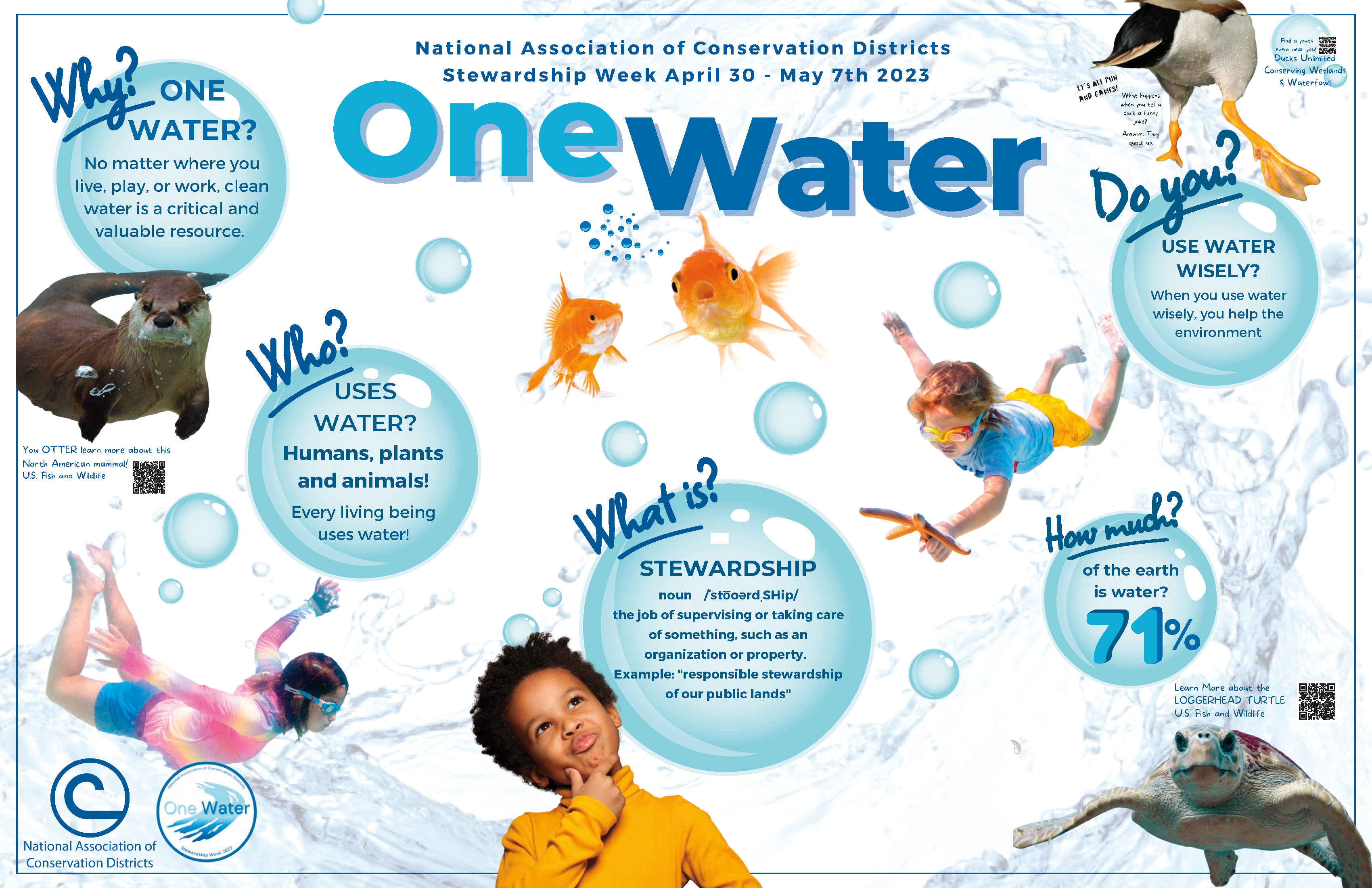 NACD One Water Placemat (Intermediate Grades) Stewardship Week 2023